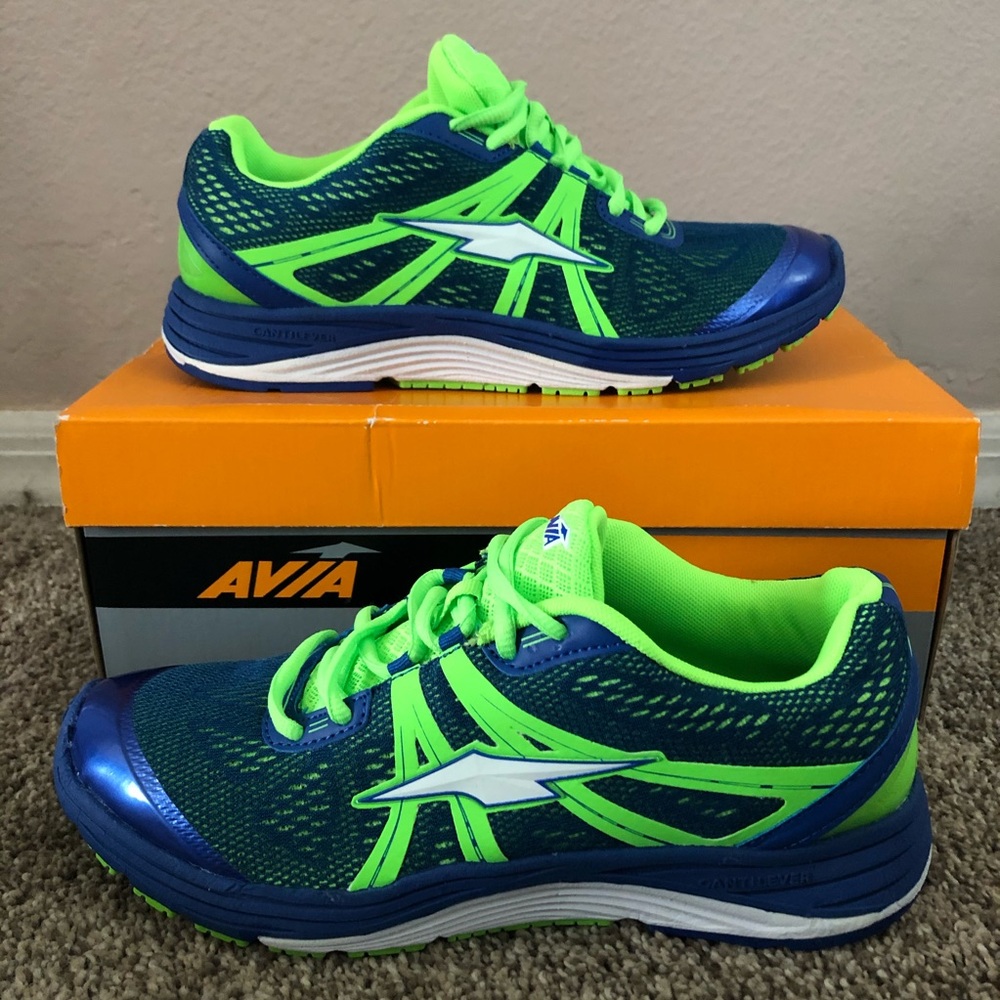 Blue & Green Running Shoes